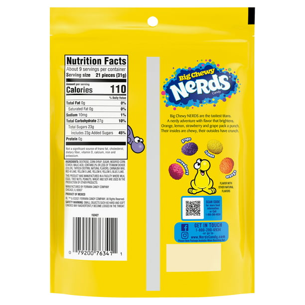 Nerds Big Chewy Candy, 10oz Bag - LOOP MX