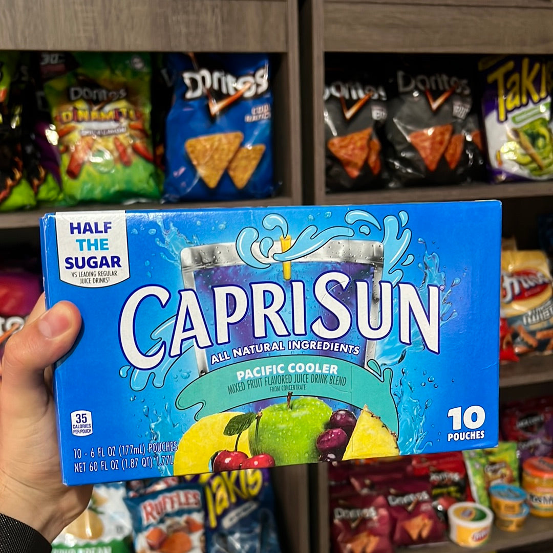 Capri Sun Pacific Cooler Mixed Fruit Juice Box Pouches, 10 ct Box, fl oz Pouches