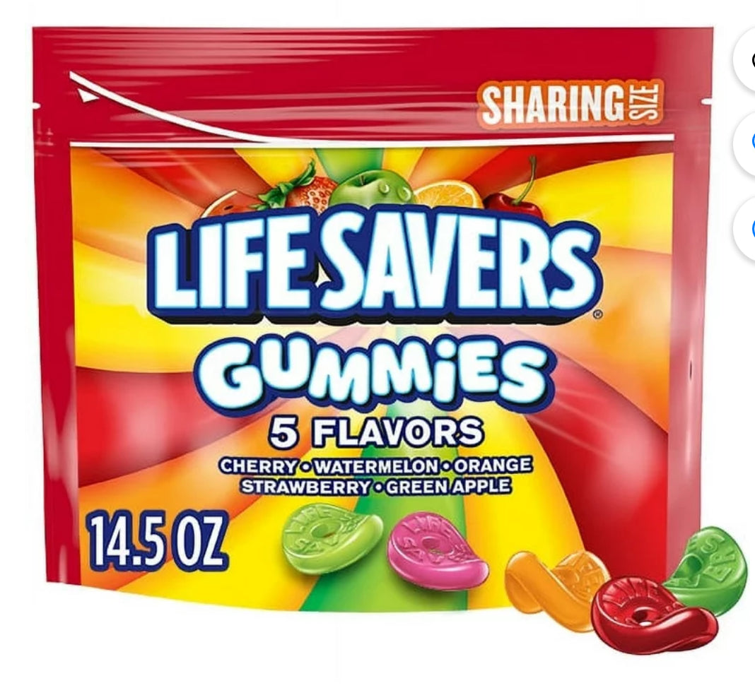 Life Savers 5 Flavors Gummy Candy, Sharing Size - 14.5 oz Bag