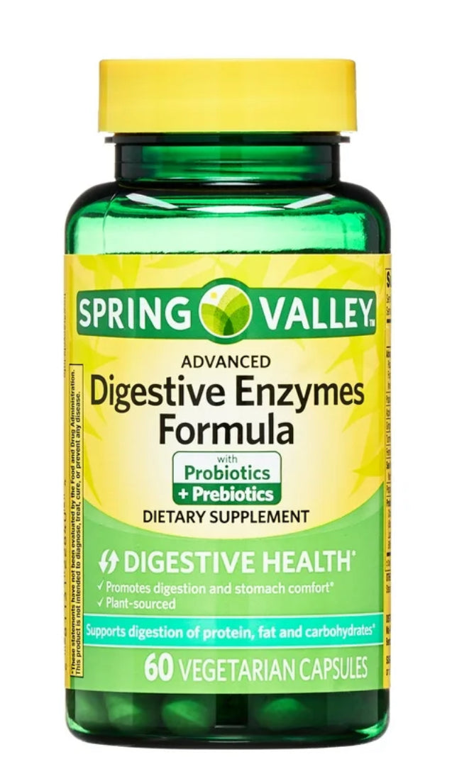 Spring Valley Enzimas Digestivas Avanzadas 60 Unidades