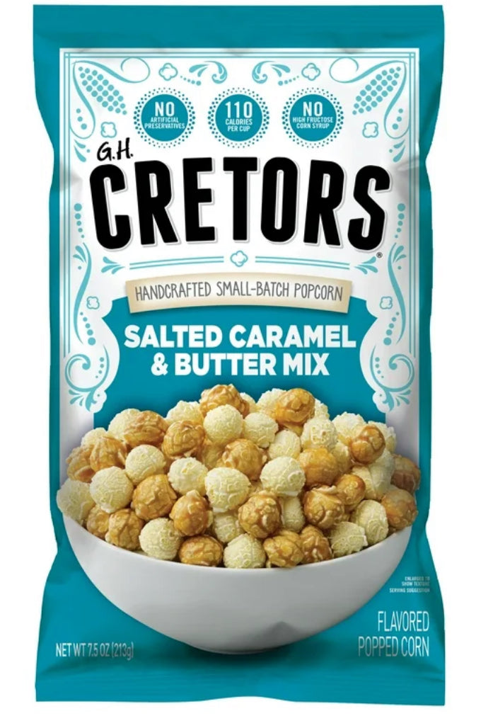 G.H. Cretors Salted Caramel & Butter Mix Popcorn, 7.5 oz Bag