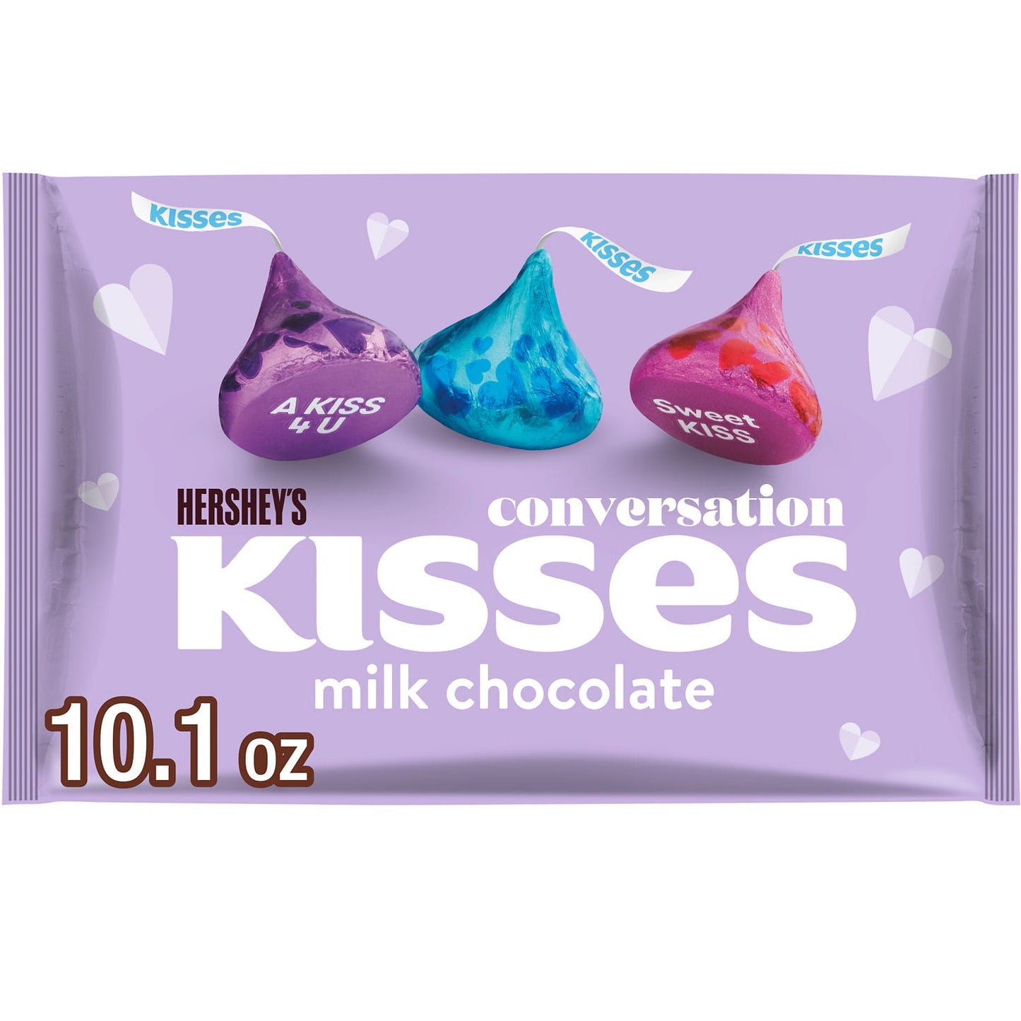 Hershey's Kisses Caramelo de San Valentín de Chocolate con Leche, Bolsa 10.1 oz