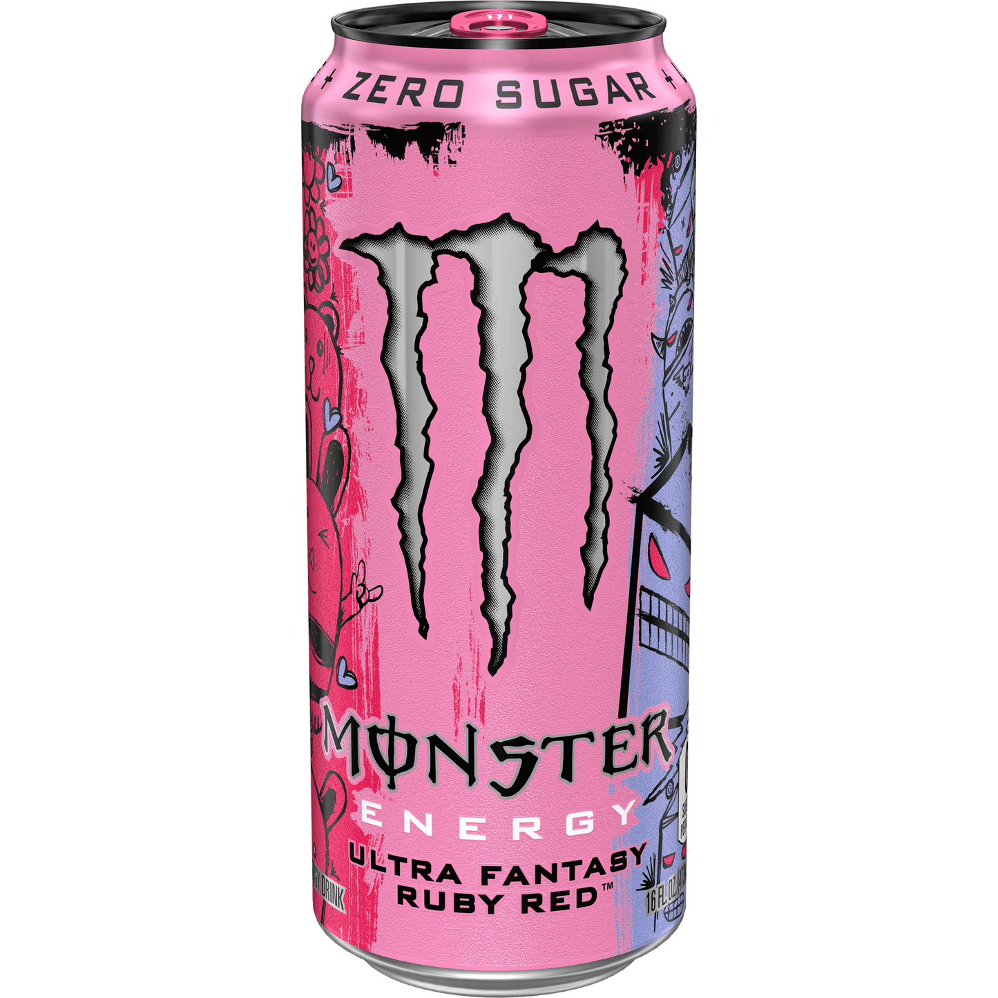 Monster Energy, Ultra Fantasía Rojo Rubí, 1 Unidad, 16 fl oz
