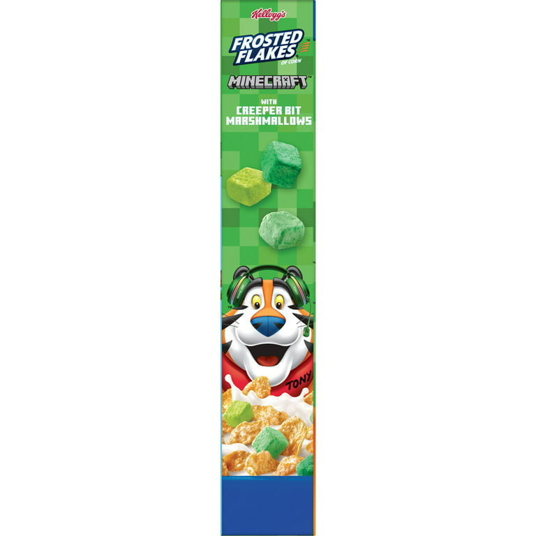 Kellogg's Frosted Flakes Original with Creeper Bit Marshmallows Cold Breakfast Cereal, 16.8 oz - LOOP MX