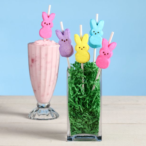 Peeps, Blue Marshmallow Bunnies Easter Candy, 8ct (3oz) - LOOP MX