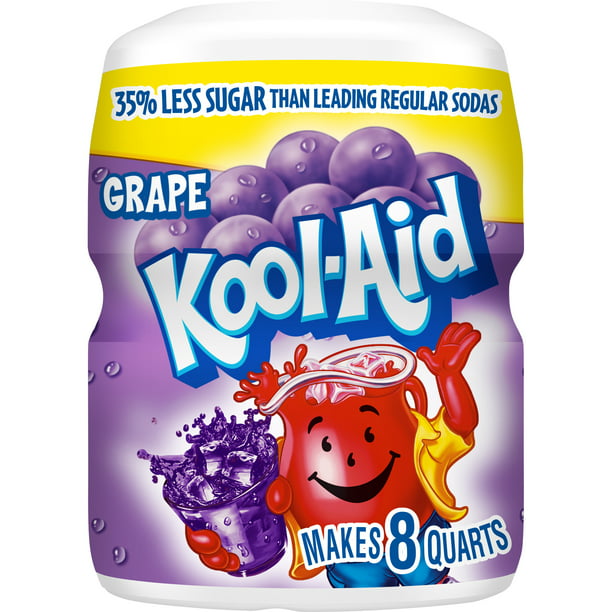 Kool-Aid Sugar-Sweetened Grape Artificially Flavored Powdered Soft Drink Mix, 19 oz - LOOP MX