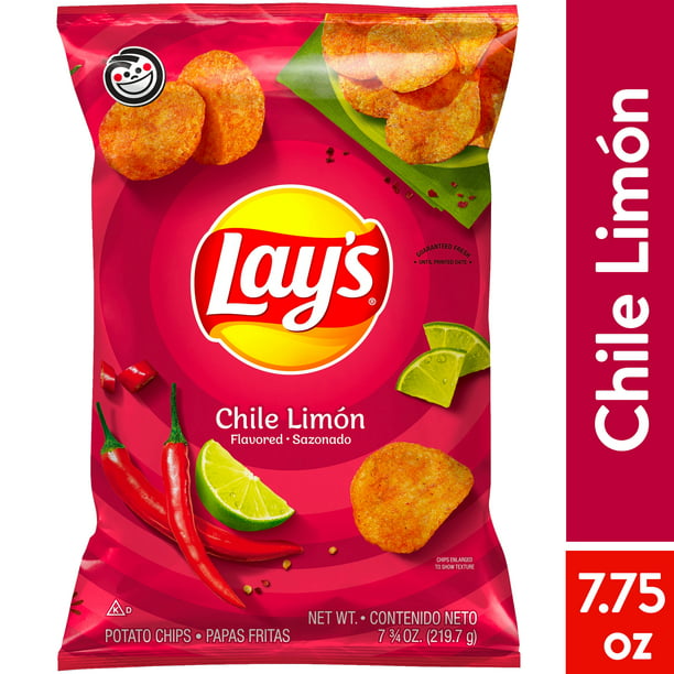 Lay's Chile Limón Flavored Potato Chips, 7.75 oz Bag - LOOP MX