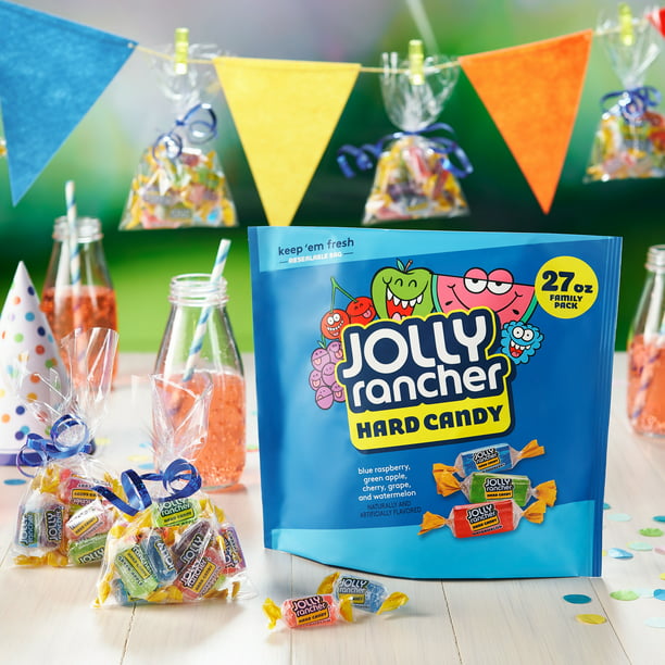 Jolly Rancher, Assorted Fruit Flavored Hard Candy, Individually Wrapped, 27 oz - LOOP MX