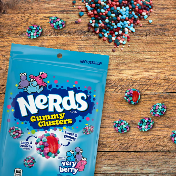 Nerds Gummy Clusters, Very Berry Candy, 8 oz Bag - LOOP MX