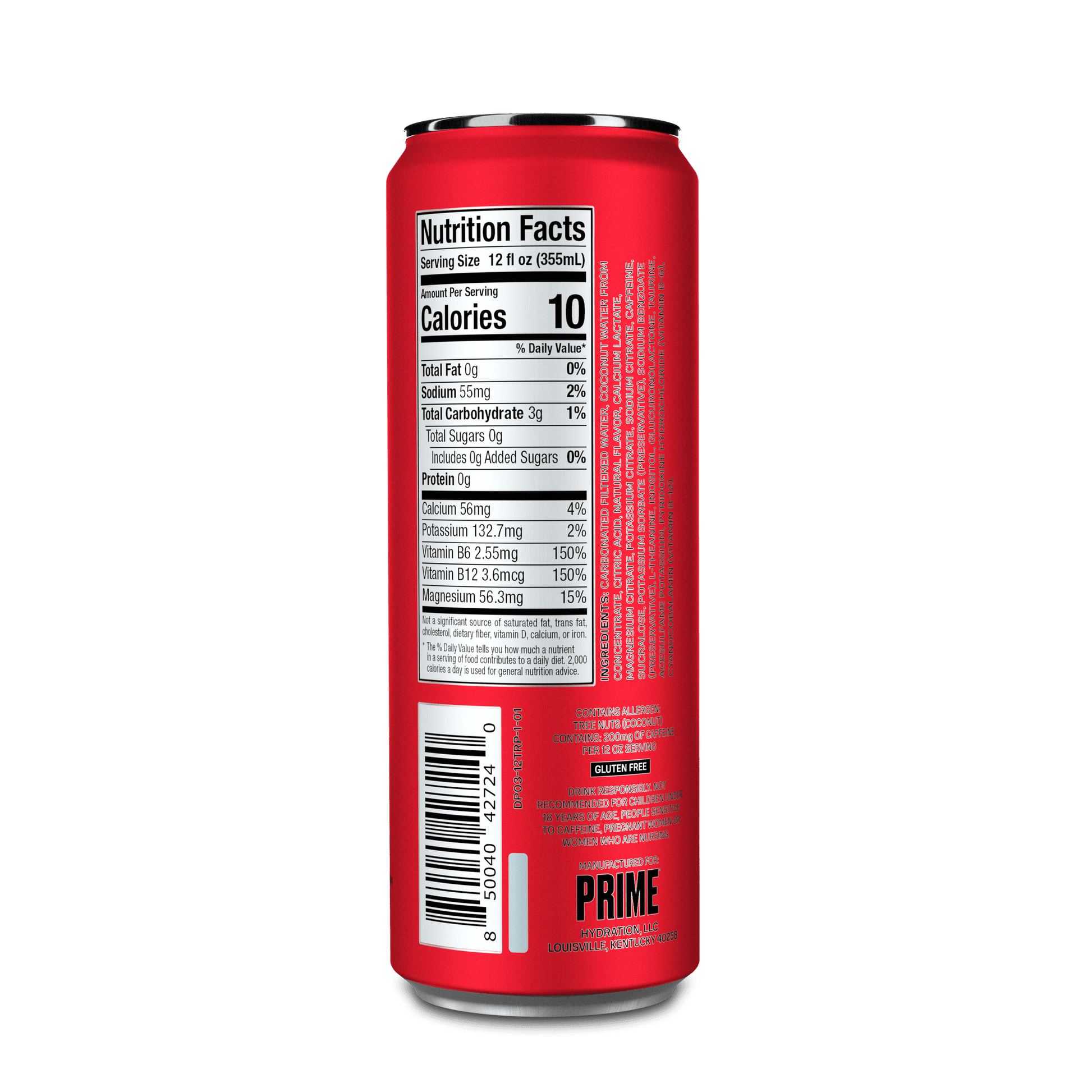 Prime Energy Sugar-Free Drink Tropical Punch 12oz Can - LOOP MX