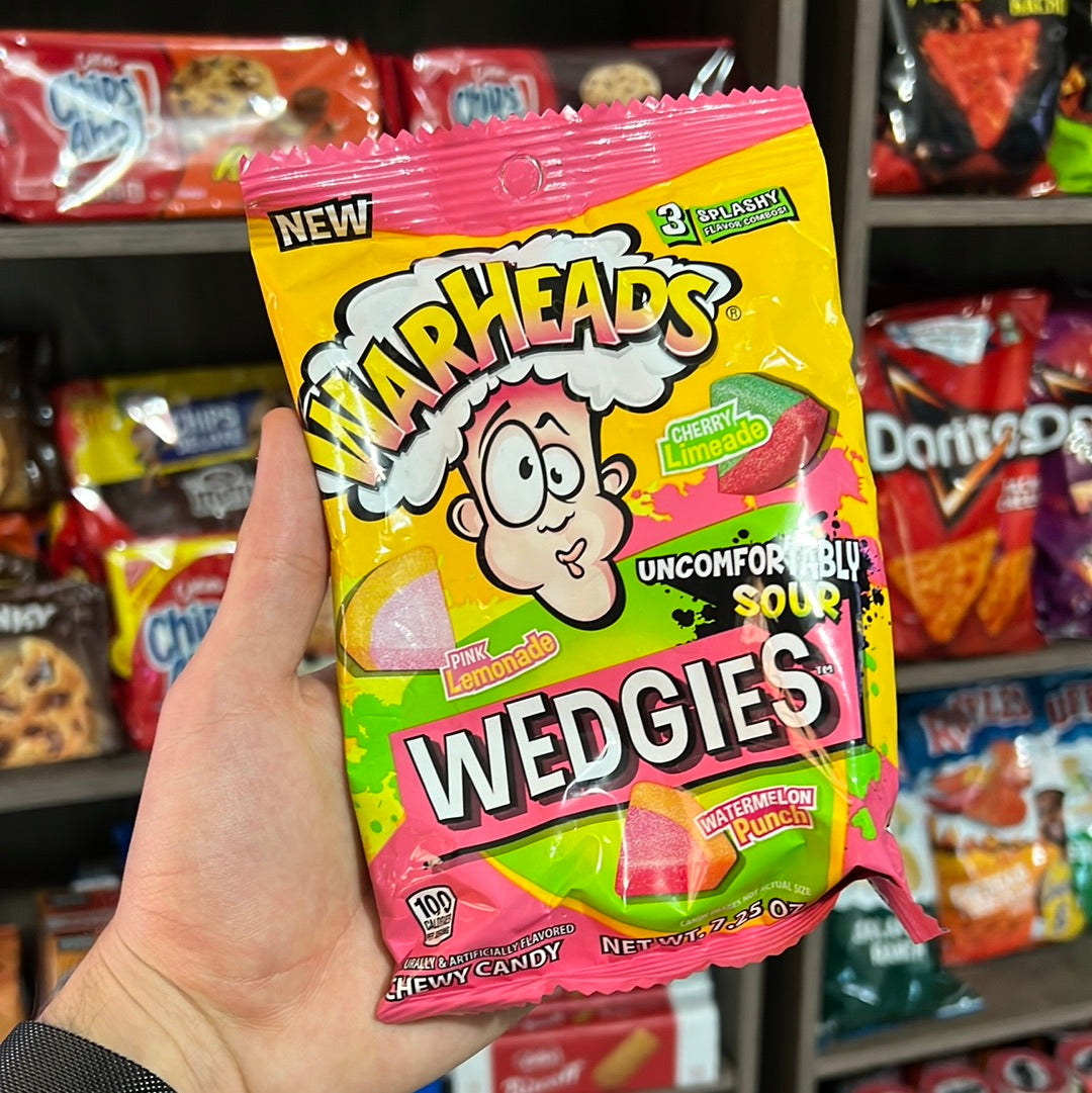 Warheads Wedgies Chewy Sour Candy, Assorted Flavors, 7.25oz - LOOP MX