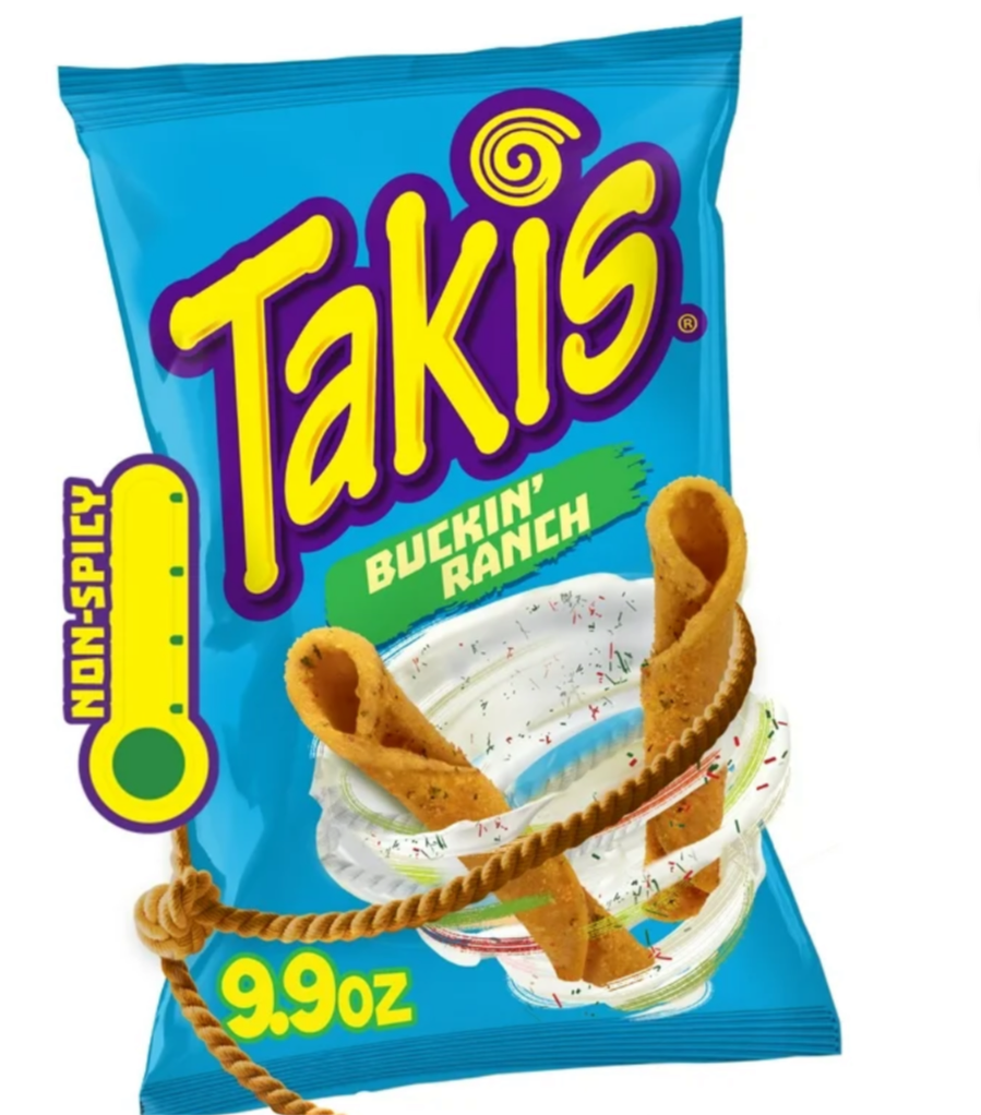 Takis Buckin' Ranch 9.9 oz Bolsa de Tamaño Compartido, Ranch Enrollado Tortilla Chips