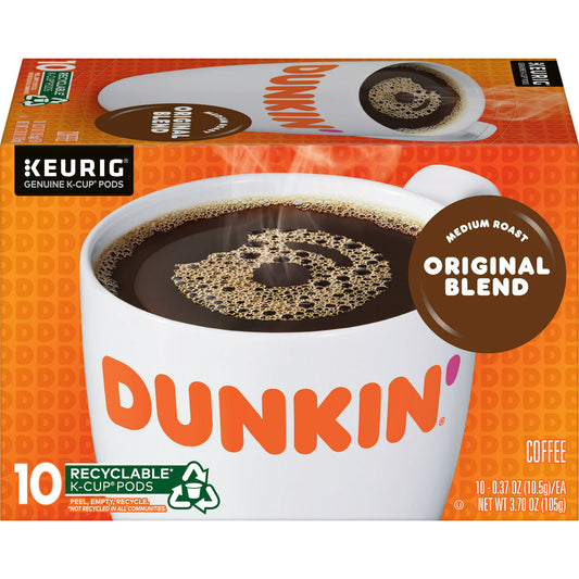 Dunkin' Original Blend, Medium Roast Coffee, K-Cup Pods for Keurig K-Cup Brewers,10-Count - LOOP MX