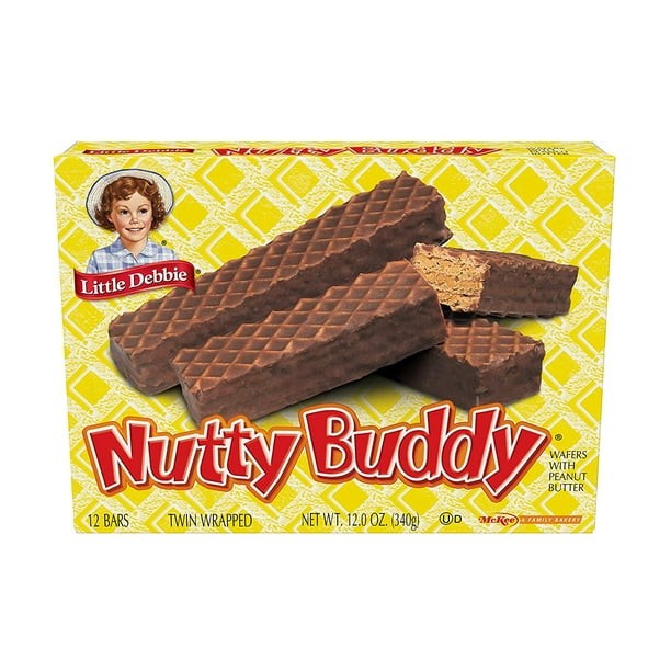 Little Debbie Nutty Buddy Wafers Bar, 12 Count - LOOP MX