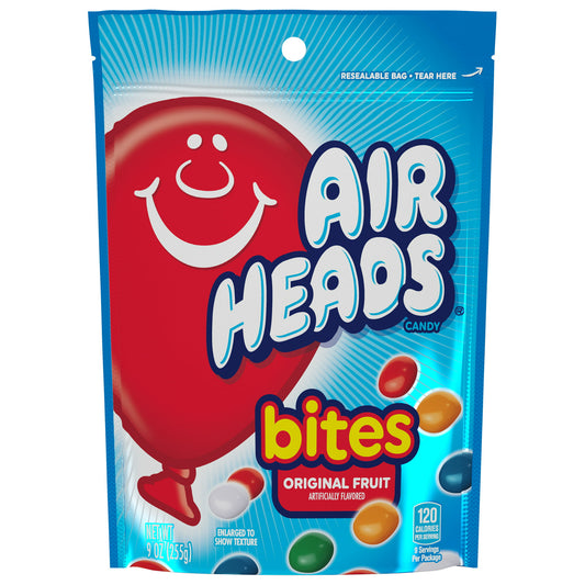 Airheads Bites Fruit Flavored Chewy Candy, 9 oz Bag - LOOP MX