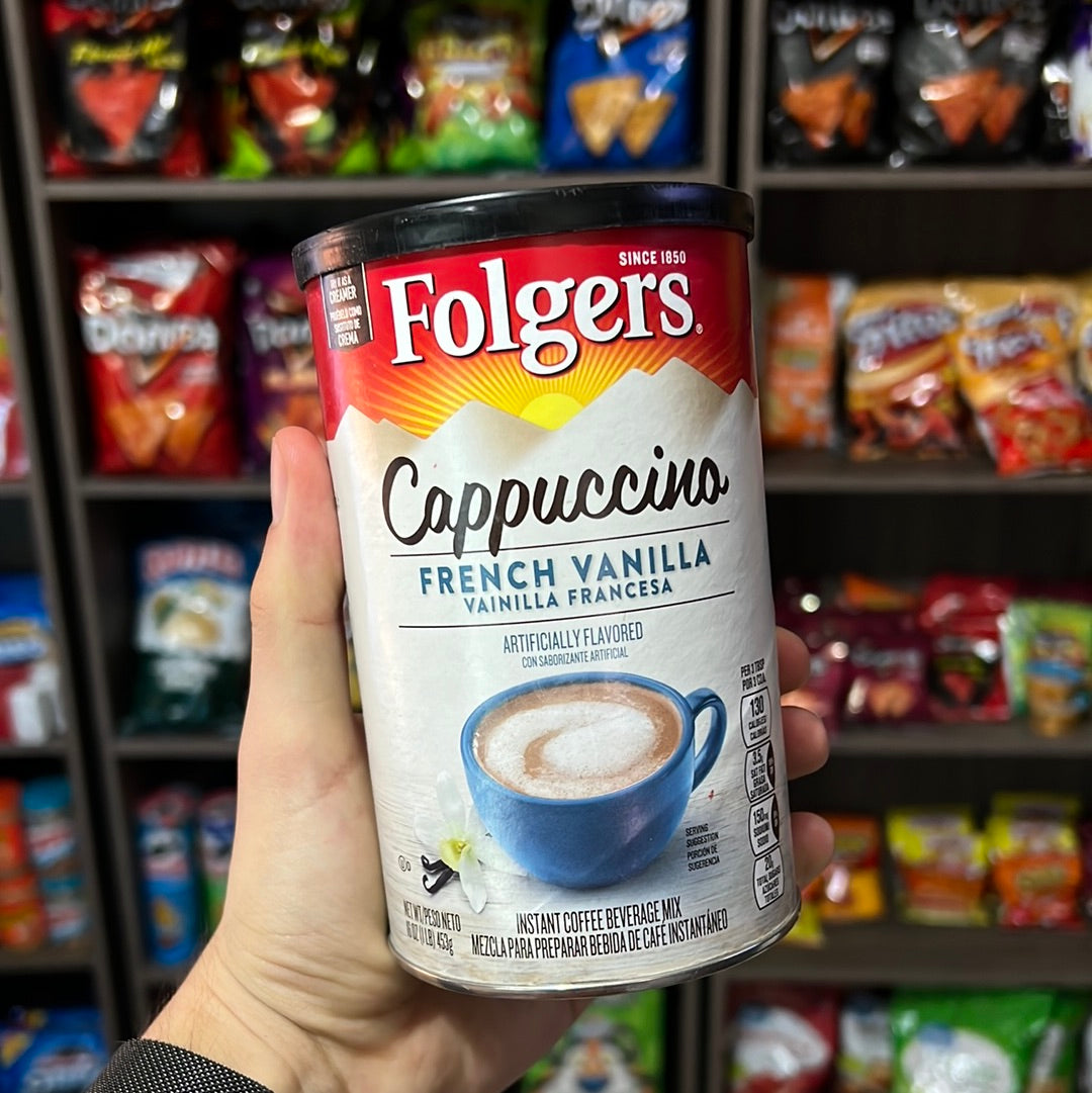 Folgers French Vanilla Flavored Cappuccino Mix, 16 Oz, – LOOP MX