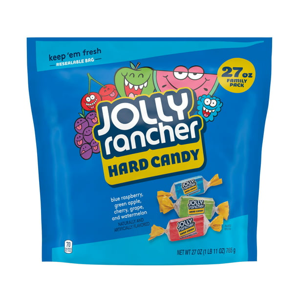 Jolly Rancher, Assorted Fruit Flavored Hard Candy, Individually Wrapped, 27 oz - LOOP MX