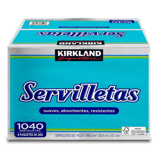 Servilletas kirkland Costco 1040 servilletas