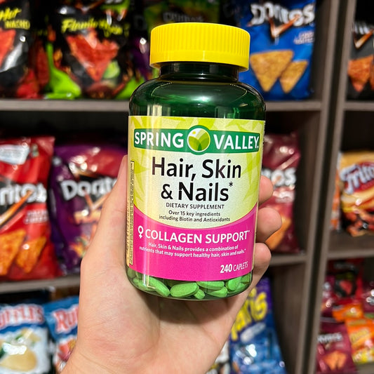 Spring Valley Hair, Skin & Nails Dietary Supplement, 240 Caplets - LOOP MX