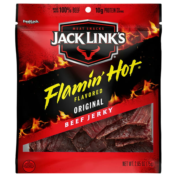 Jack Link’s® Flamin’ Hot® Flavored Original Beef Jerky, 2.65 oz - - LOOP MX