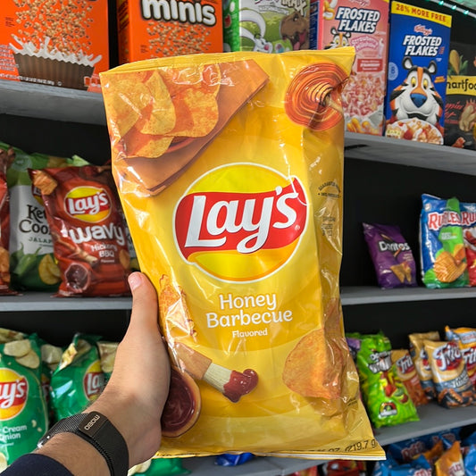 LAYS HONEY BBQ POTATO CHIPS 7.75oz.