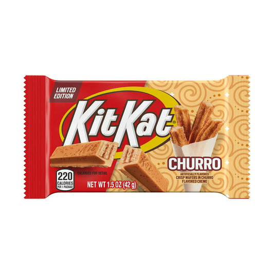 Kit Kat® Churro Flavored Full Size, Individually Wrapped Wafer Candy Bar, 1.5 oz - LOOP MX