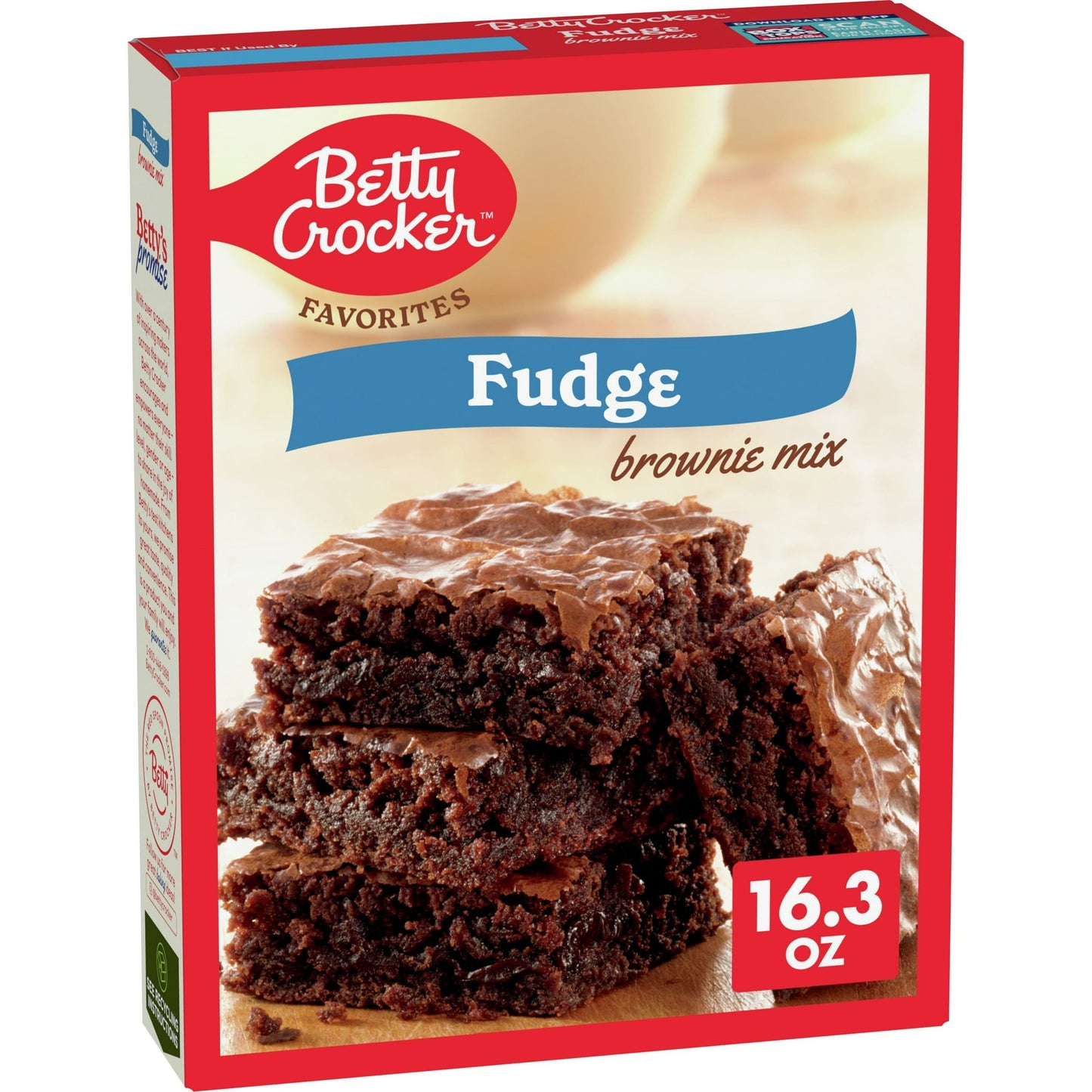 Betty Crocker Mezcla de Brownie de Dulce de Azúcar Favorita Tamaño Familiar, 16.3 oz