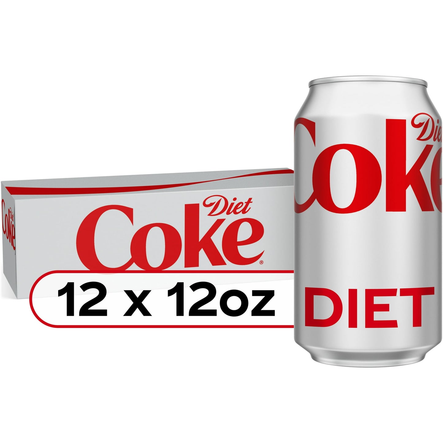 Diet Coke Refresco Dietético Paquete para Refrigerador, Latas de 12 Fl Oz, Paquete de 12