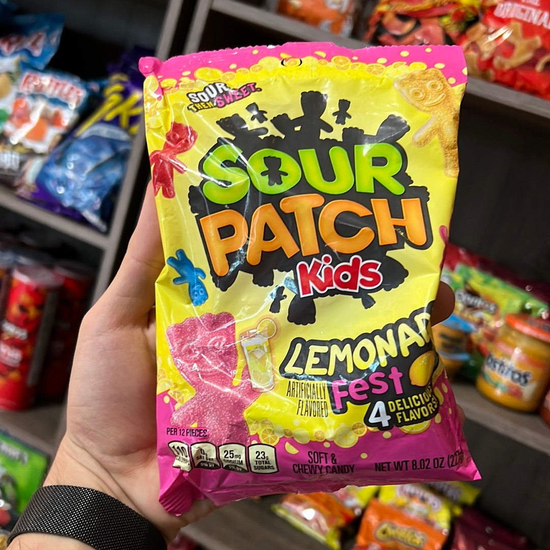 SOUR PATCH KIDS Lemonade Fest Soft & Chewy Candy, 8.02 oz Bag - LOOP MX