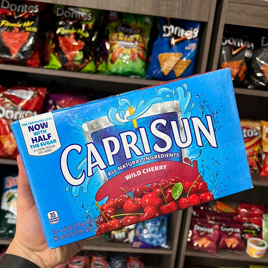 Capri Sun Wild Cherry Juice Box Pouches, 10 ct Box, 6 fl oz Pouches - LOOP MX