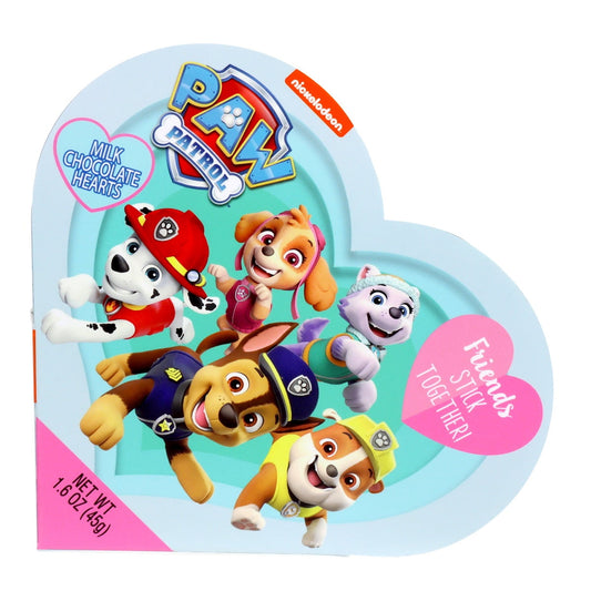 Frankford Chocolate con Leche con Forma de Corazón de San Valentín de Paw Patrol de Patas de Níquel 1.6 Oz.
