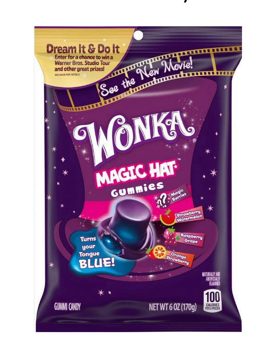 Wonka Mixed Flavor Magic Hat Gummy Candy 6oz