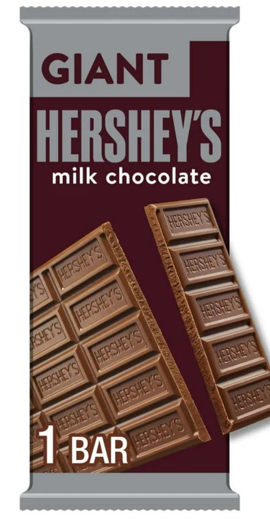 Hershey's Milk Chocolate Caramelo Gigante, Barra 7.56 oz, 25 Piezas