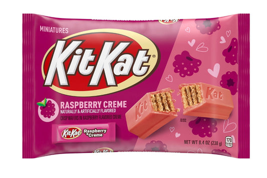 Kit Kat® Miniatures Raspberry Flavored Creme Wafer Valentine's Day Candy, Bag 8.4 oz