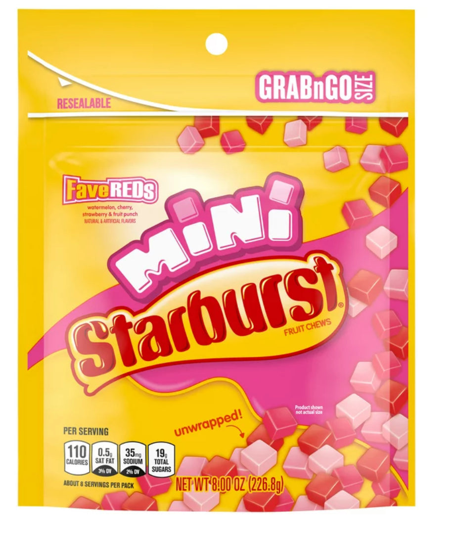 Starburst Favereds Fruit Chewy Candy Grab N Go - 8 oz Bag