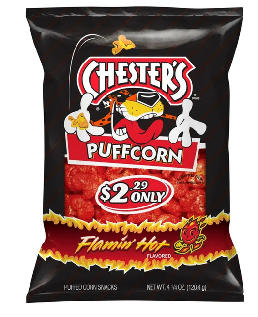 Chester's Palomitas de Maíz Calientes Puffcorn, 4.25 oz.