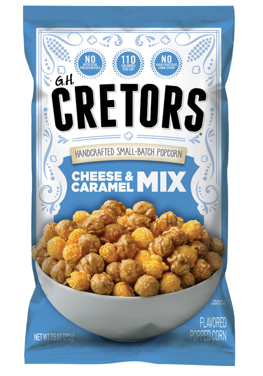 G.H. Cretors Handcrafted Small-Batch Popcorn Cheese & Caramel Mix, 7.5 oz