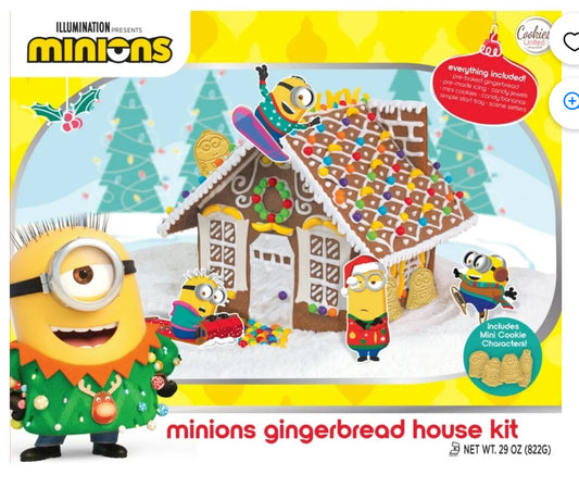 Minions Kit de Casa de Pan de Jengibre Navideño 29 oz