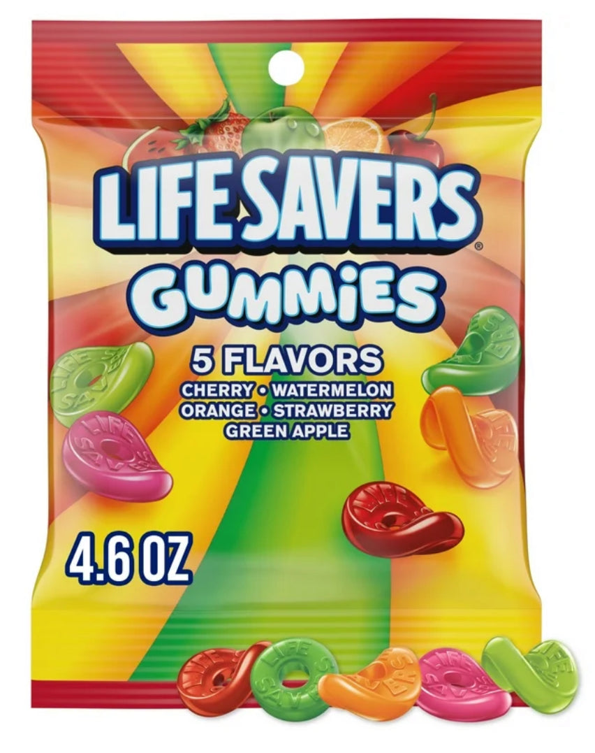 Life Savers Gummies 5 Flavors Gummy Candy - 4.6 oz Bag