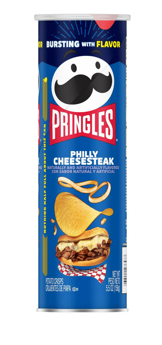 Pringles Philly Cheesesteak Potato Crisps Chips, 5.5 oz