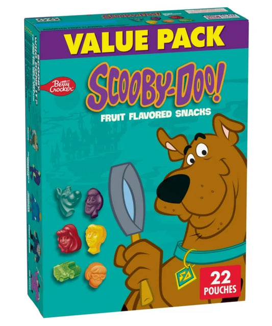 Scooby-Doo Snacks con Sabor a Fruta, sin Gluten, Snacks para Niños, Paquete Económico, 22 Unidades, 17.6 oz