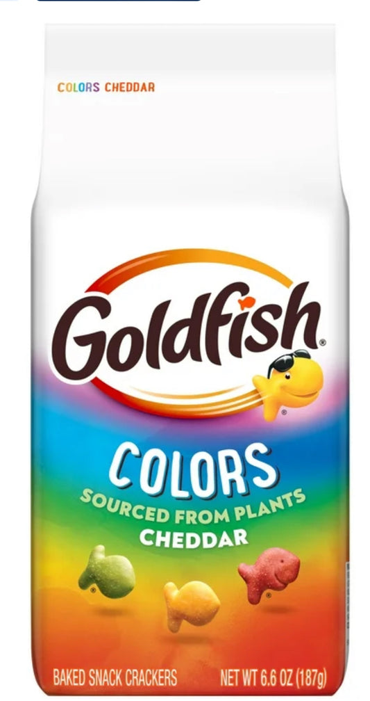Goldfish Galletas Saladas Horneadas de Colores Cheddar, Bolsa de 6.6 oz