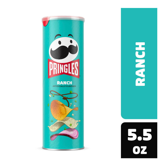 Pringles Ranch Potato Crisps Chips, 5.5 oz