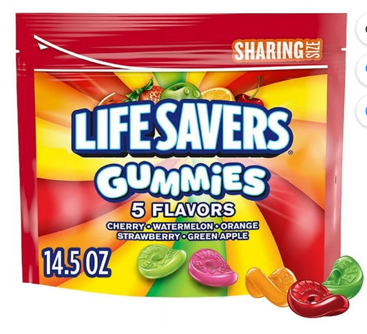 Life Savers 5 Flavors Gummy Candy, Sharing Size - 14.5 oz Bag