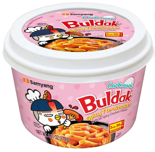 Samyang Tazón de Pollo Caliente Topokki Carbo - Buldak Tteokbokki (179g)