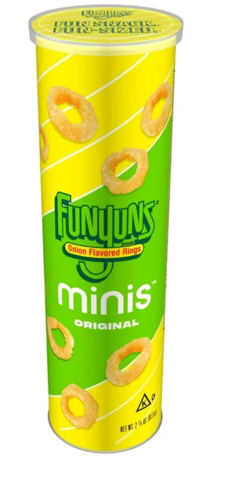 Funyuns Minis Aros Sabor Cebolla Original, 2.875 oz Bote