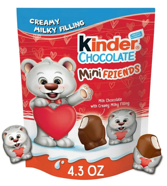 NDER CHOCOLATE Mini Friends, Milk Chocolate with Creamy Milky Filling, 4.3oz