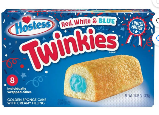 HOSTESS TWINKIES Patrióticos Pastelitos Navideños de Edición Limitada, 8 Unidades, 10.86 oz