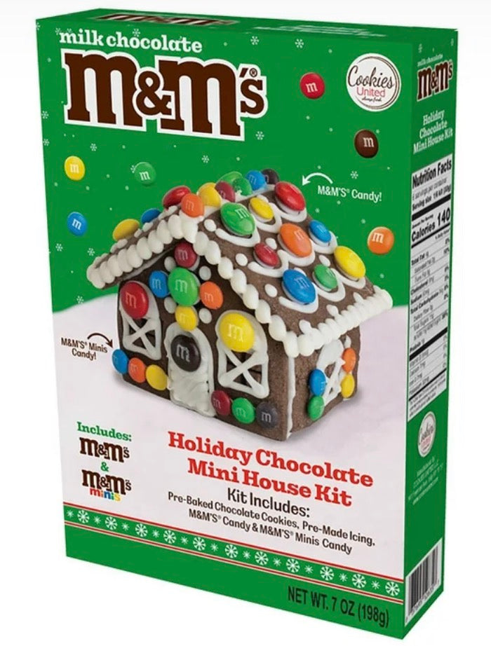 DIY, Kit de Mini Caja de Casa de Chocolate Navideño M&M's, 7 Oz