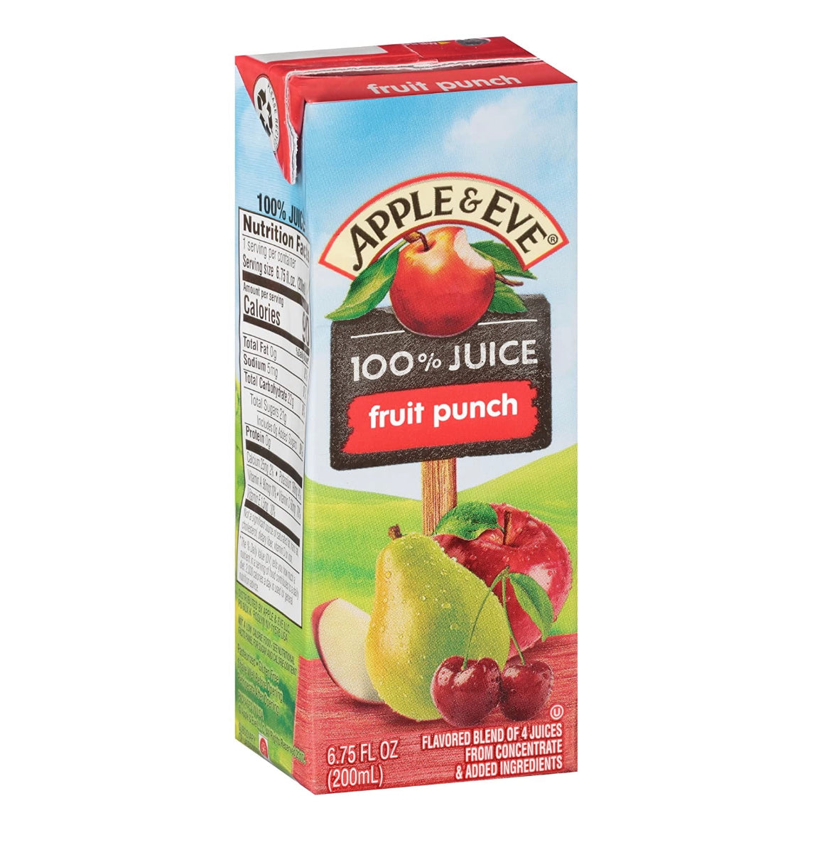 Apple & Eve 100% Juice, Fruit Punch, 6.75 Fluid-oz, 8 Count